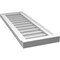 Ekena Millwork Vertical Surface Mount PVC Gable Vent w/ 2"W x 2"H , Brickmould Sill Frame, 12"W x 34"H GVPVE12X3403SN - alternate 4